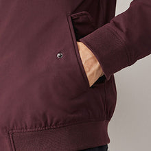 Load image into Gallery viewer, Burgundy Red Shower Resistant Check Lining Harrington Jacket