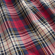 Load image into Gallery viewer, Burgundy Red Shower Resistant Check Lining Harrington Jacket