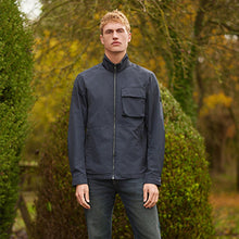 Load image into Gallery viewer, Navy Blue Funnel Neck Shower Resistant Jacket