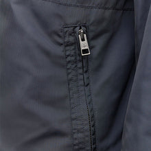 Load image into Gallery viewer, Navy Blue Funnel Neck Shower Resistant Jacket