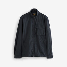 Load image into Gallery viewer, Navy Blue Funnel Neck Shower Resistant Jacket