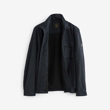 Load image into Gallery viewer, Navy Blue Funnel Neck Shower Resistant Jacket