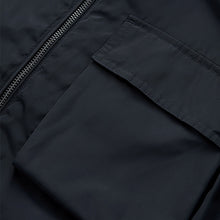 Load image into Gallery viewer, Navy Blue Funnel Neck Shower Resistant Jacket