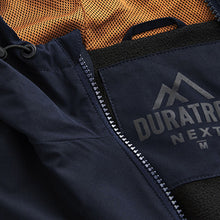 Load image into Gallery viewer, Navy Blue/Tan Brown Shower Resistant Duratrek Anorak Jacket