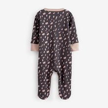 Load image into Gallery viewer, Monochrome Dinosaur Baby Sleepsuits 3 Pack (0-2yrs)