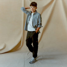 Load image into Gallery viewer, Black Cargo Trousers (3-12yrs)