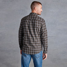 Load image into Gallery viewer, Green Signature Brushed Flannel Check Shirt