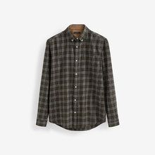 Load image into Gallery viewer, Green Signature Brushed Flannel Check Shirt