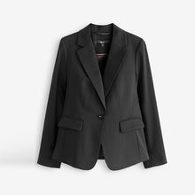 Load image into Gallery viewer, Black Tailored Single Breasted Jacket