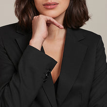 Load image into Gallery viewer, Black Tailored Single Breasted Jacket