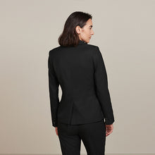 Load image into Gallery viewer, Black Tailored Single Breasted Jacket