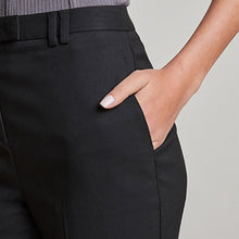 Load image into Gallery viewer, Black Tailored Bootcut Trousers