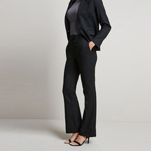 Load image into Gallery viewer, Black Tailored Bootcut Trousers
