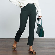 Load image into Gallery viewer, Dark Green Stretch Ultimate Kickflare Trousers