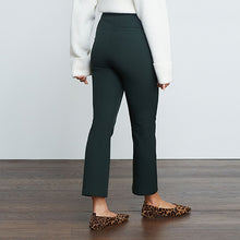 Load image into Gallery viewer, Dark Green Stretch Ultimate Kickflare Trousers