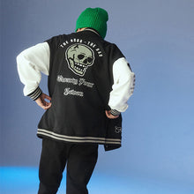 Load image into Gallery viewer, Black Skate Varsity Bomber Jacket (3-12yrs)