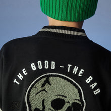 Load image into Gallery viewer, Black Skate Varsity Bomber Jacket (3-12yrs)