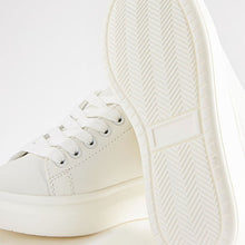 Load image into Gallery viewer, White/Iridescent Chunky Sole Trainers (Older Girls)