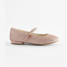 Load image into Gallery viewer, Pink Glitter Mary Jane Occasion Shoes (Older Girls)