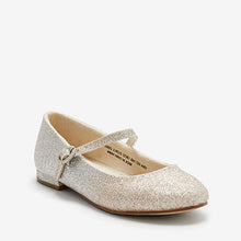 Load image into Gallery viewer, Ombre Gold / Silver Glitter Mary Jane Occasion Shoes (Older Girls)