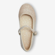Load image into Gallery viewer, Ombre Gold / Silver Glitter Mary Jane Occasion Shoes (Older Girls)