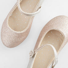 Load image into Gallery viewer, Ombre Gold / Silver Glitter Mary Jane Occasion Shoes (Older Girls)
