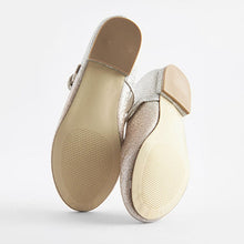 Load image into Gallery viewer, Ombre Gold / Silver Glitter Mary Jane Occasion Shoes (Older Girls)