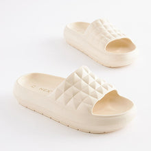 Load image into Gallery viewer, Off white Chunky 3D Geo Sliders (Older Girls)