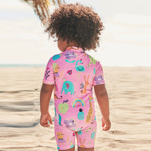 Load image into Gallery viewer, Pink Unicorn Sunsafe Swim Suit (3mths-6yrs)