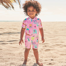 Load image into Gallery viewer, Pink Unicorn Sunsafe Swim Suit (3mths-6yrs)