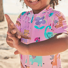 Load image into Gallery viewer, Pink Unicorn Sunsafe Swim Suit (3mths-6yrs)