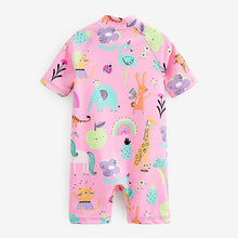 Load image into Gallery viewer, Pink Unicorn Sunsafe Swim Suit (3mths-6yrs)