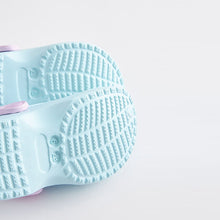 Load image into Gallery viewer, Blue Mermaid Clogs With Ankle Strap (Younger Girls)