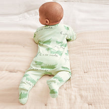 Load image into Gallery viewer, Multi Pastel Baby Character Sleepsuits 3 Pack (0-18mths)