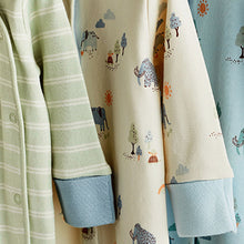 Load image into Gallery viewer, Mint Green Baby Sleepsuits 3 Pack (0-3yrs)