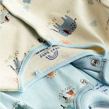 Load image into Gallery viewer, Mint Green Baby Sleepsuits 3 Pack (0-3yrs)