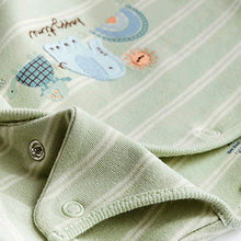 Load image into Gallery viewer, Mint Green Baby Sleepsuits 3 Pack (0-3yrs)