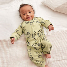 Load image into Gallery viewer, Multi Pastel Baby Footed Sleepsuits 3 Pack (0mths-2yrs)