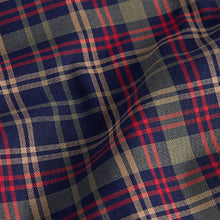 Load image into Gallery viewer, Blue Navy/Red/Green Check Easy Iron Button Down Oxford Shirt
