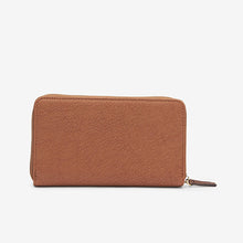 Load image into Gallery viewer, Tan Brown Large Purse With Pull-Out Zip Coin Purse