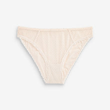 Load image into Gallery viewer, Blue/Nude High Leg Embroidered Knickers 2 Pack