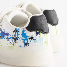 Load image into Gallery viewer, White Light-Up Trainers (Younger Boys)