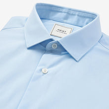 Load image into Gallery viewer, Light Blue Slim Fit Easy Care Single Cuff Shirt