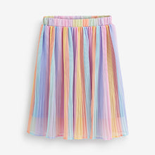 Load image into Gallery viewer, Rainbow Stripe Pleated Midi Skirt (3-12yrs)
