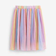 Load image into Gallery viewer, Rainbow Stripe Pleated Midi Skirt (3-12yrs)