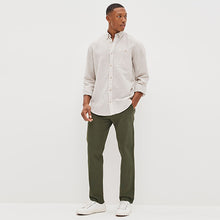 Load image into Gallery viewer, Khaki Green Slim Stretch Chino Trousers