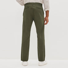 Load image into Gallery viewer, Khaki Green Slim Stretch Chino Trousers