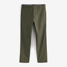 Load image into Gallery viewer, Khaki Green Slim Stretch Chino Trousers