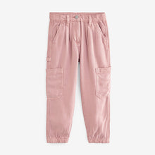 Load image into Gallery viewer, Pink TENCEL™ Cargo Trousers (3-12yrs)