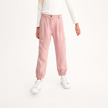 Load image into Gallery viewer, Pink TENCEL™ Cargo Trousers (3-12yrs)